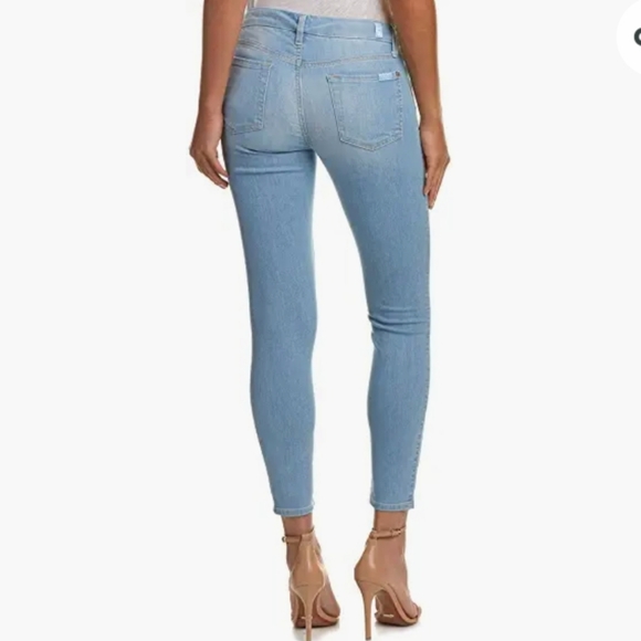 7 For All Mankind Cropped Skinny Jean size 28 - Picture 2 of 12